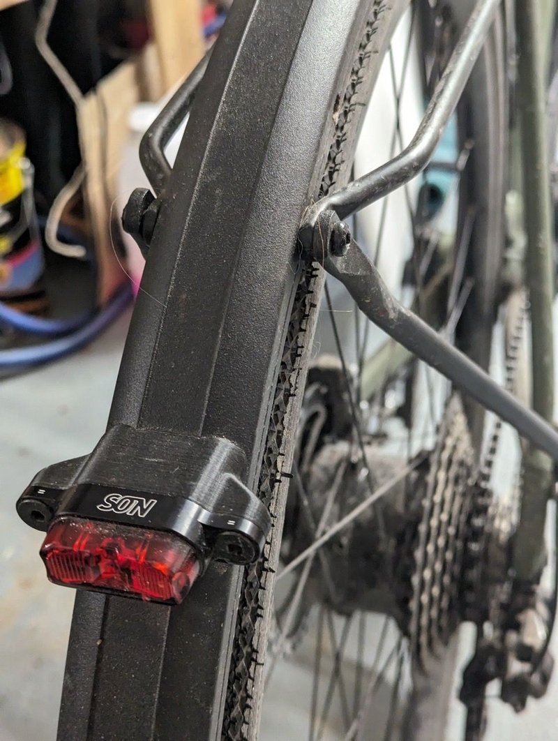 Bertrand Fournier's bike taillight