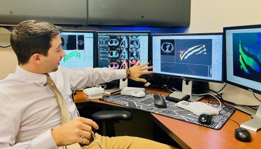 Alex Borg at his desk