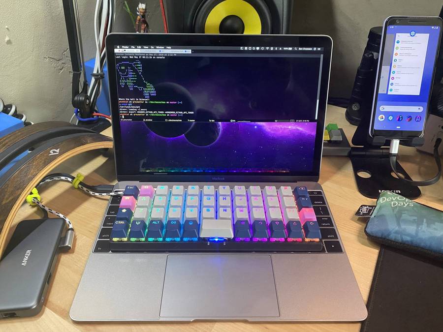 Ben Chatelain's Planck with MacBook