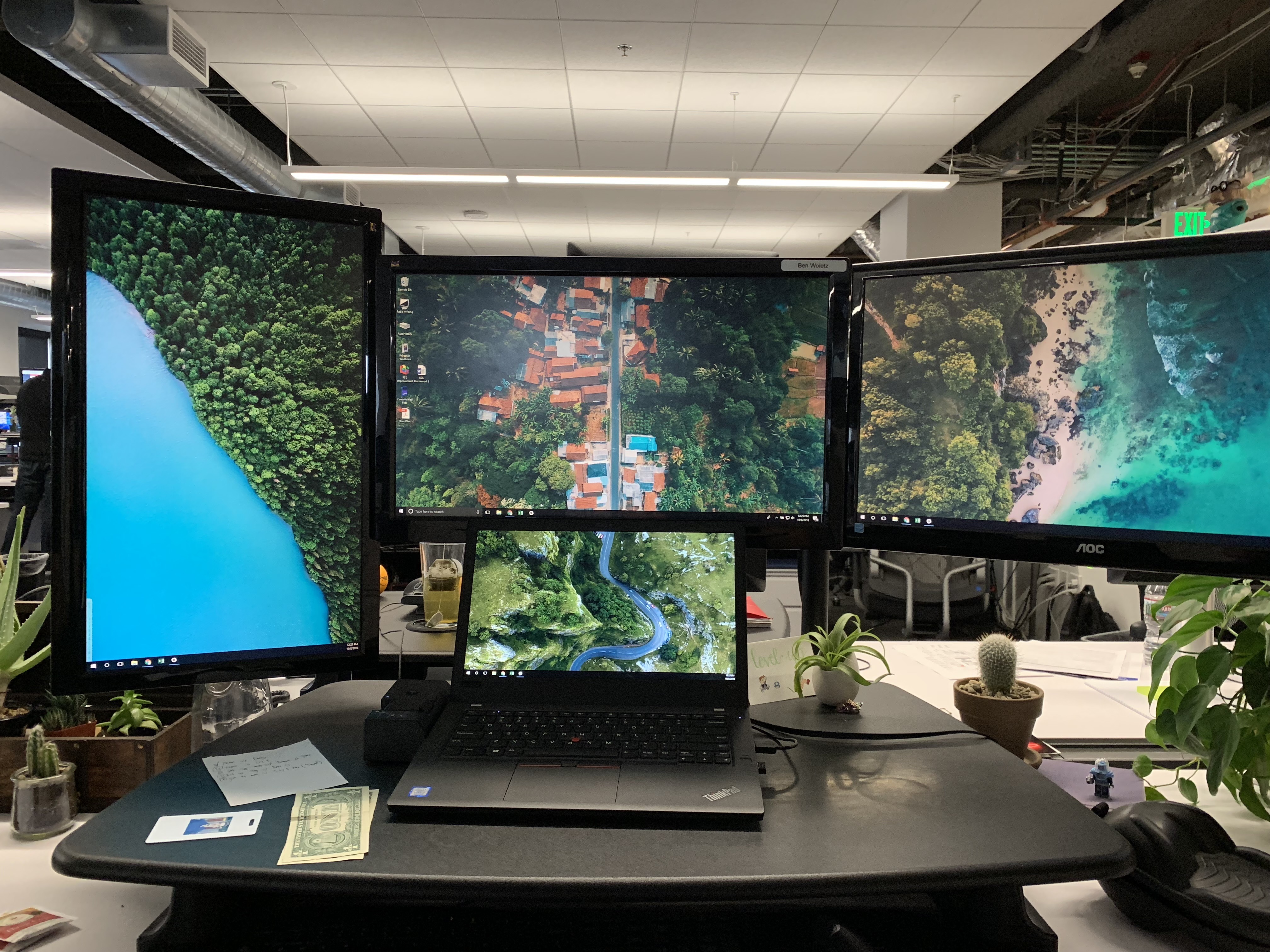 Benjamin Woletz's desk at his first PM job