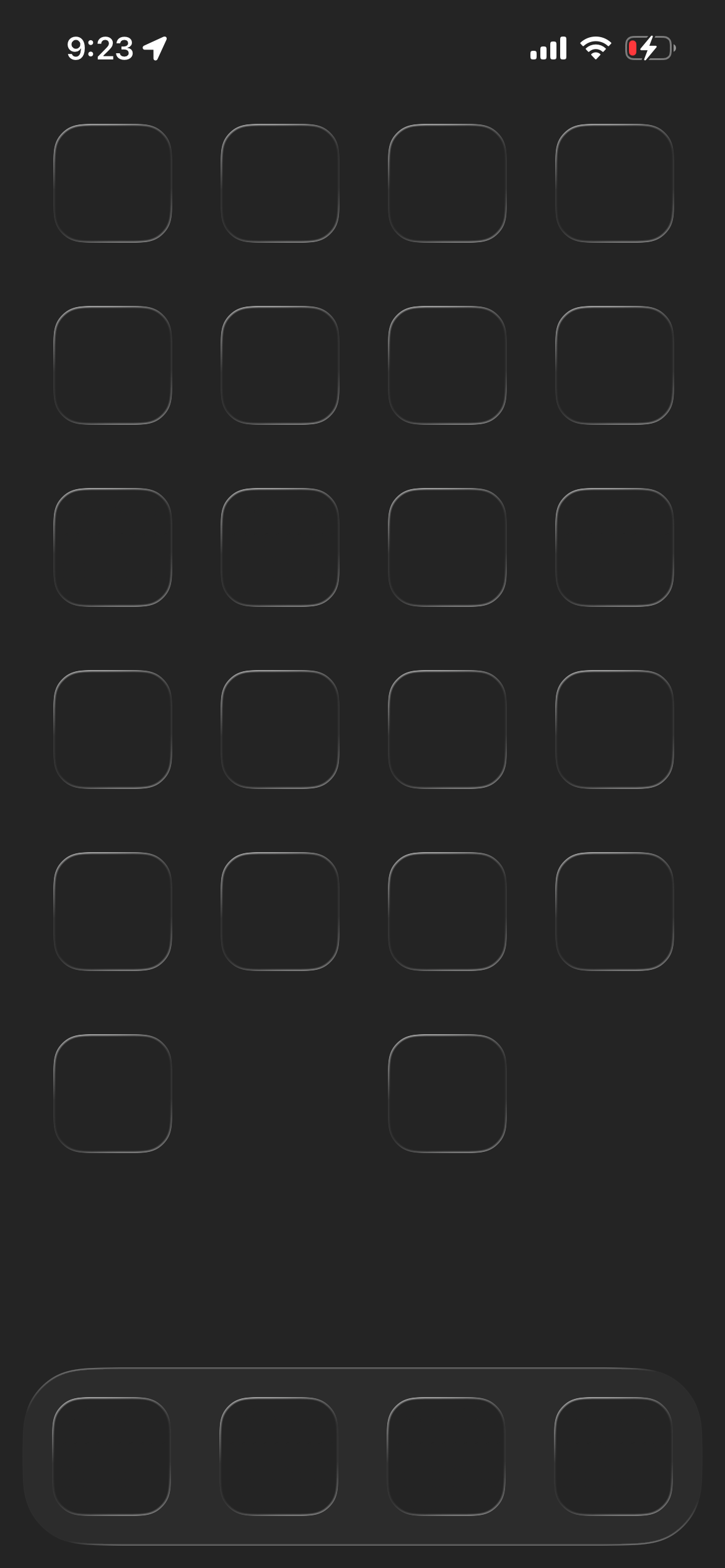 Ben Woletz’s “invisible iOS” in invisible mode