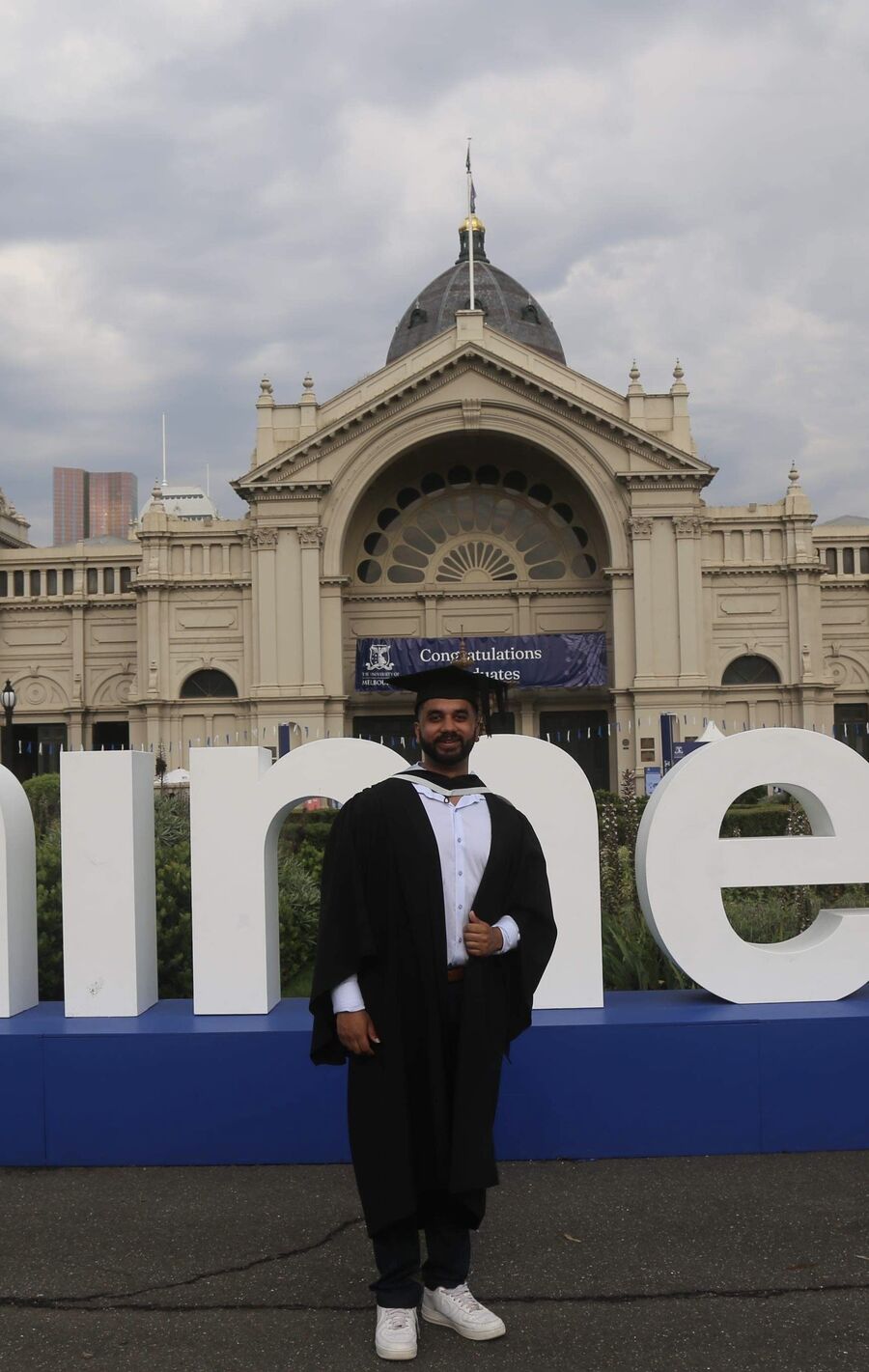 Himesh Jayasekera's graduation photo