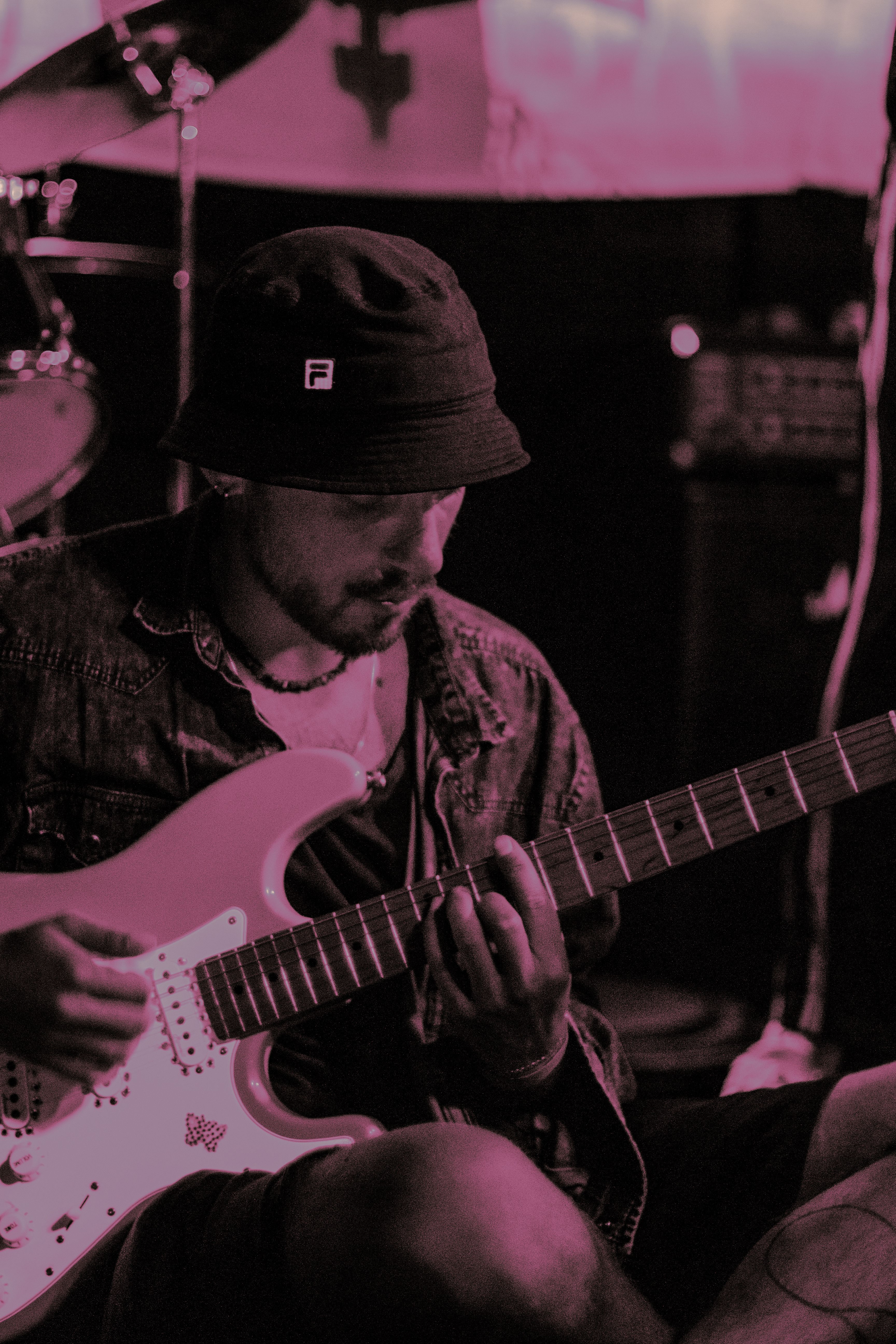 Jakub Pieszczek with a guitar