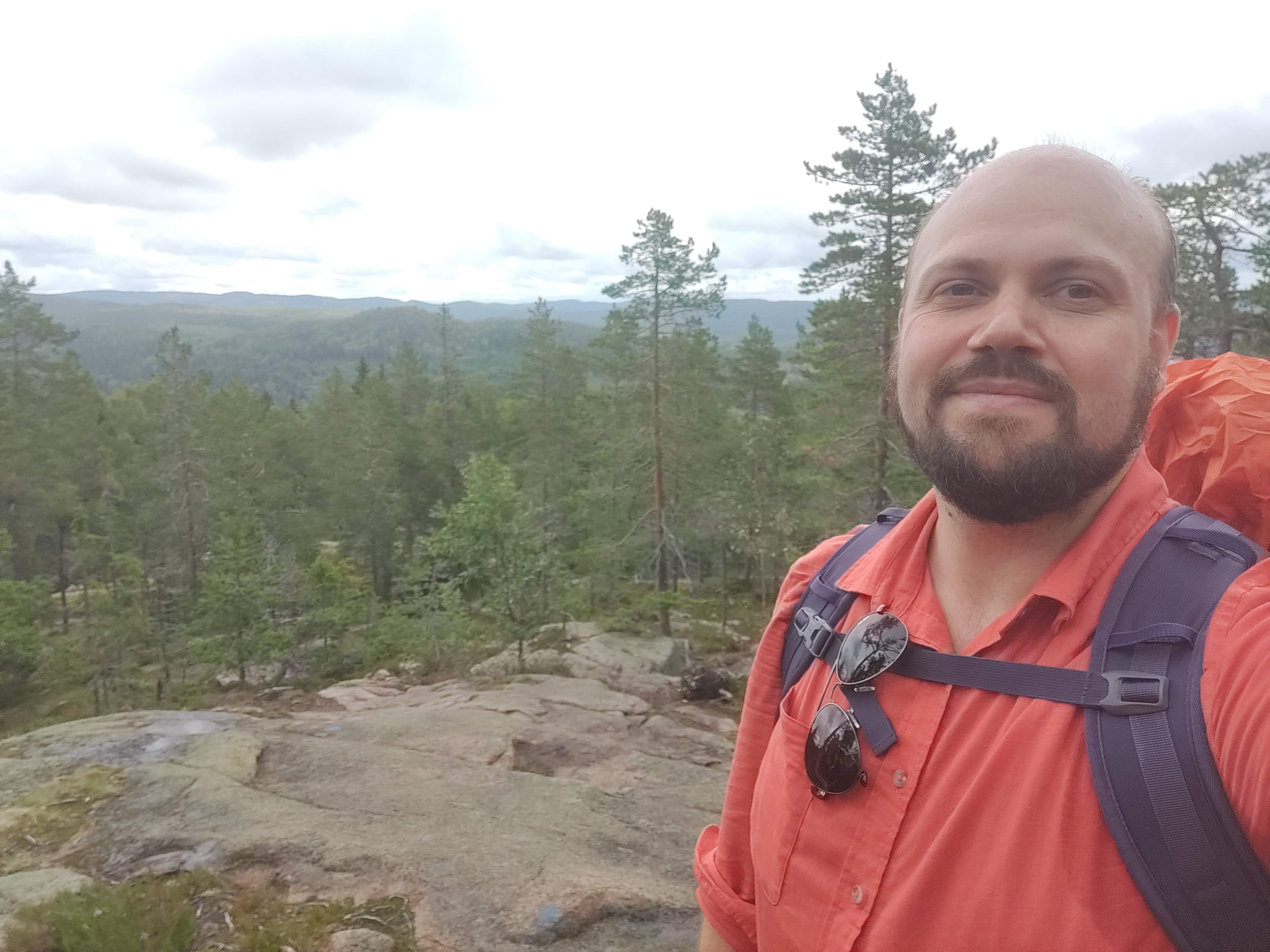 Johan Strand’s hike with family