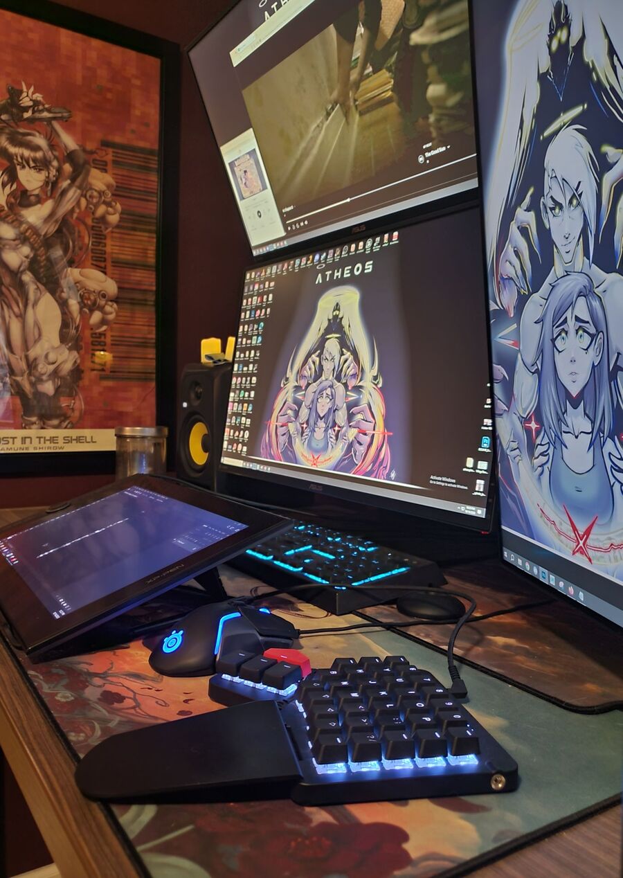 Lindsey Gunsallus's setup from the right