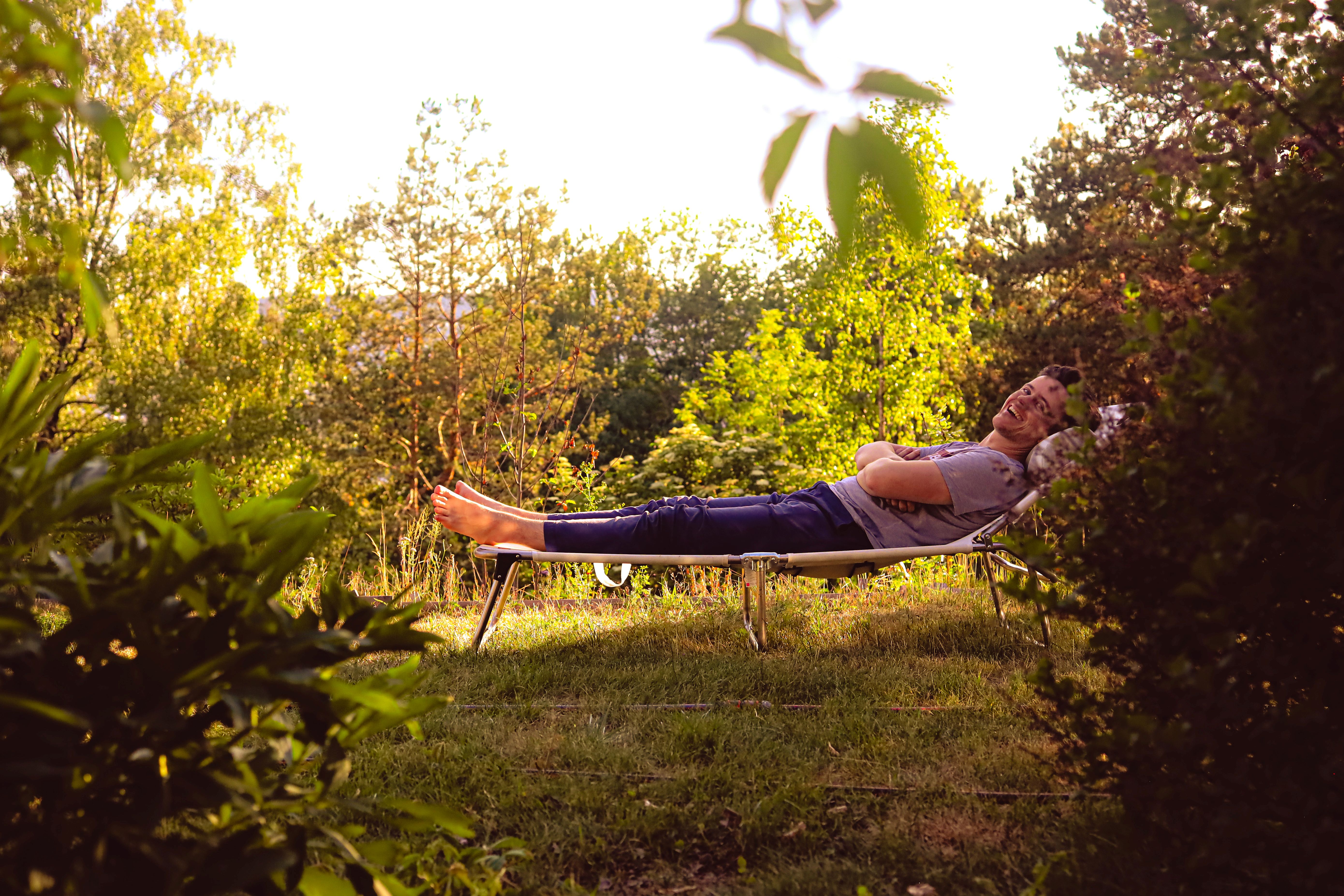 Martin Thoresen relaxing