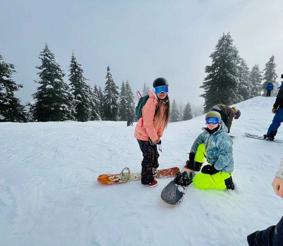 Monica Lane and Levi at Cypress Mountain