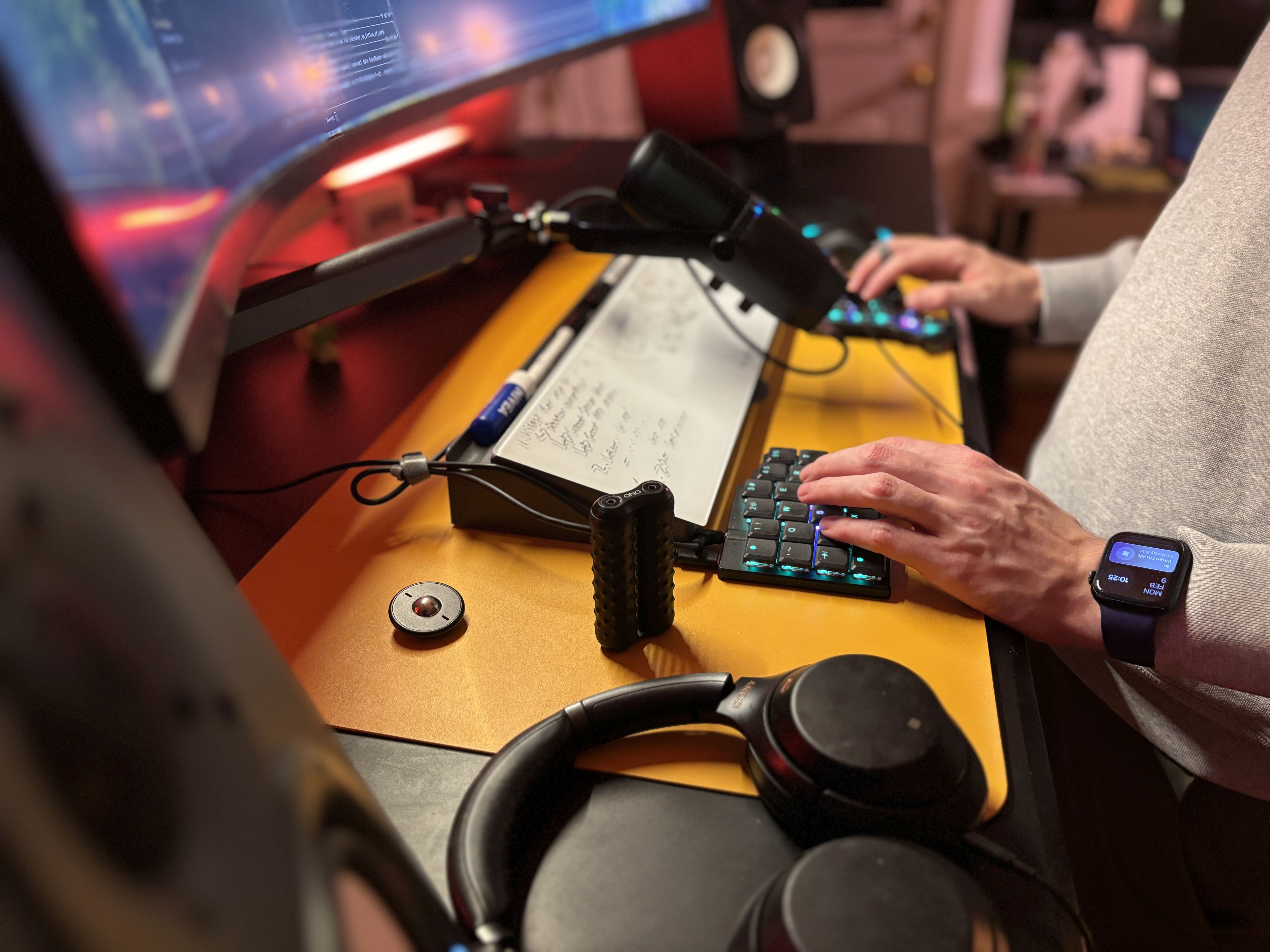 Simon Gagnon's setup in use