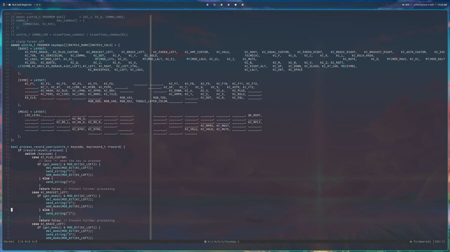 Sky Kosiner's QMK code