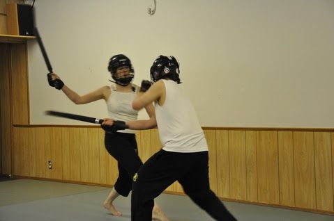 Aimee Kuzenski sparring