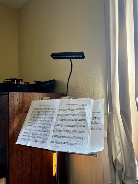 Max Graze's music stand