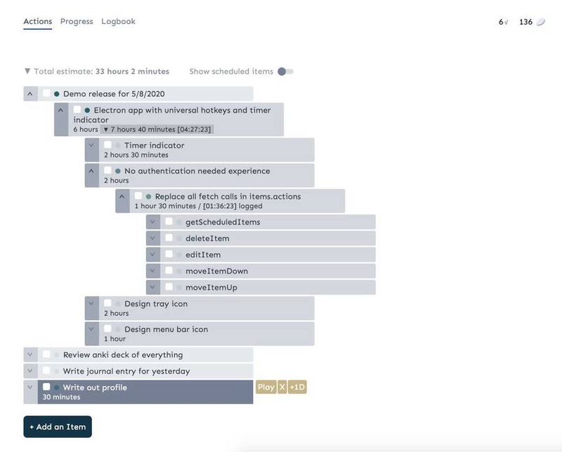 Chris Chung's custom-built productivity program