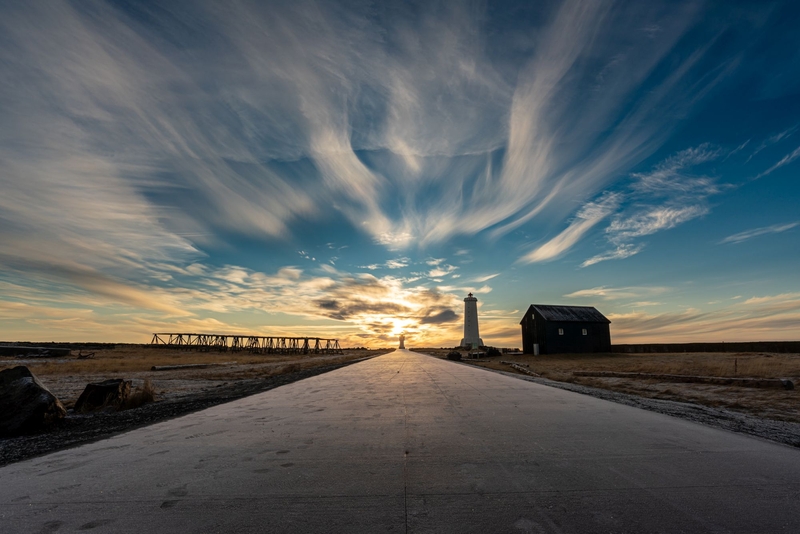 Axel Rafn's photography of Akranesviti lighthouse in Iceland