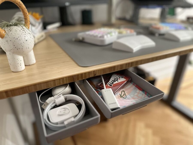 Angie Chiraz's home desk drawers