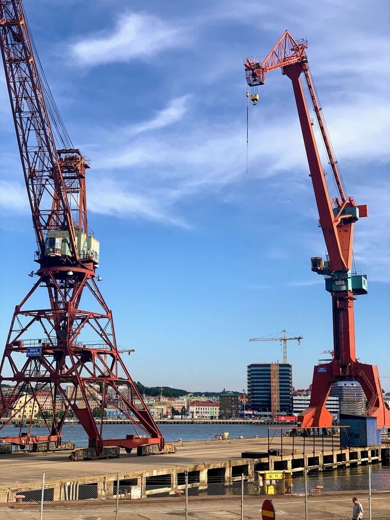 Cranes in Gothenburg