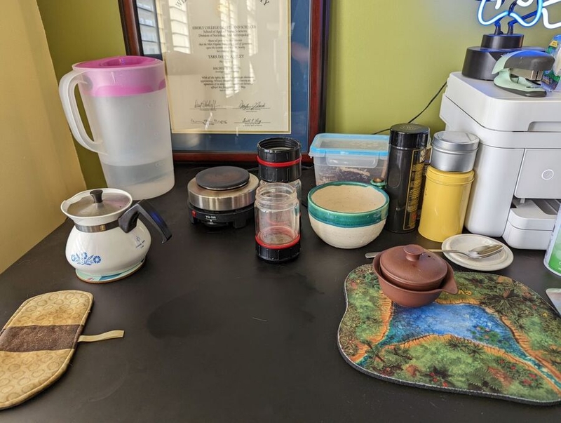 Tara Ashley's tea setup