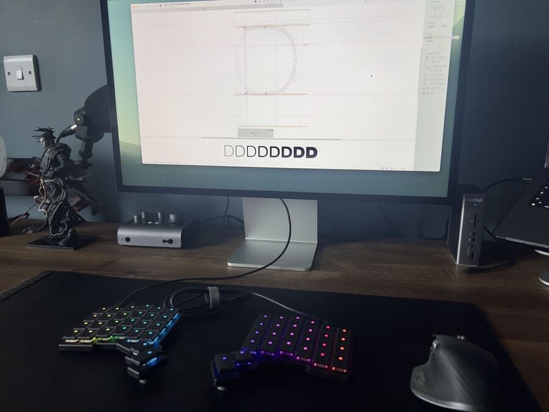 Stuart Hazley's setup, closer up
