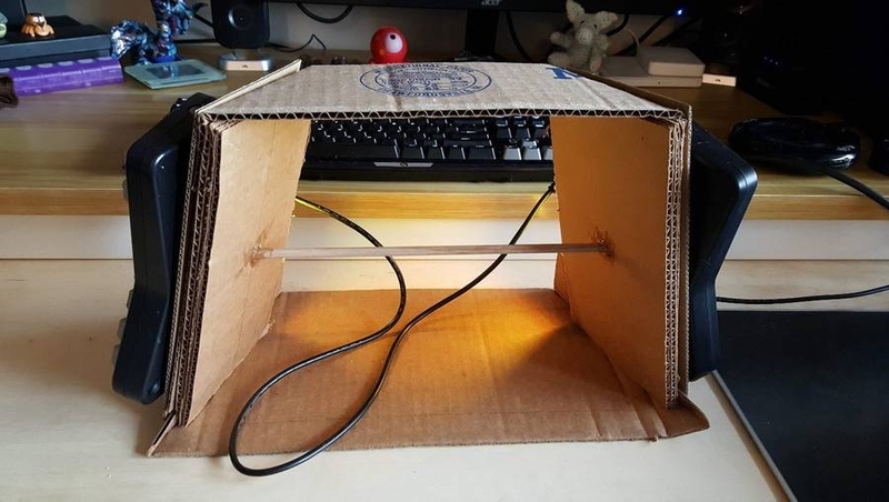 Sarah Ravely's home-built keyboard tent