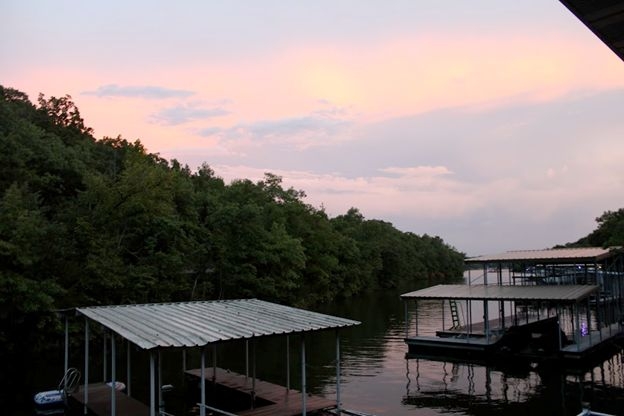 Kat Nykiel's photo of a sunset over the Ozarks