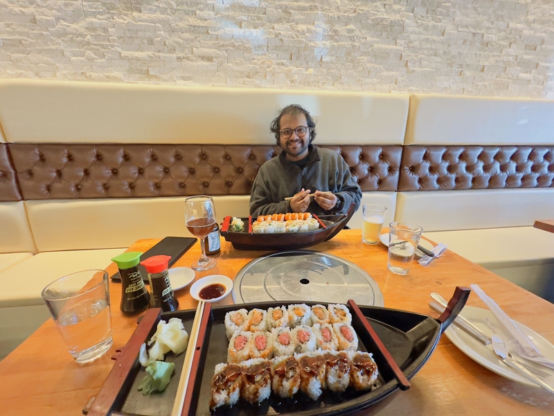 Sreedev Kodichath with his sushi