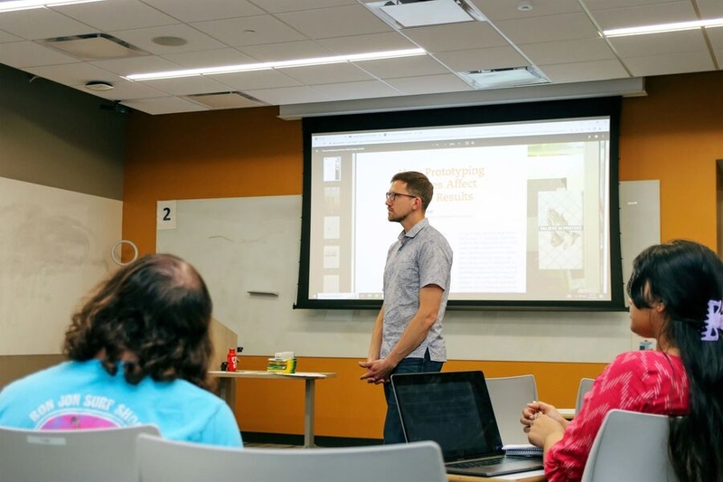 Tim Gorichanaz teaching