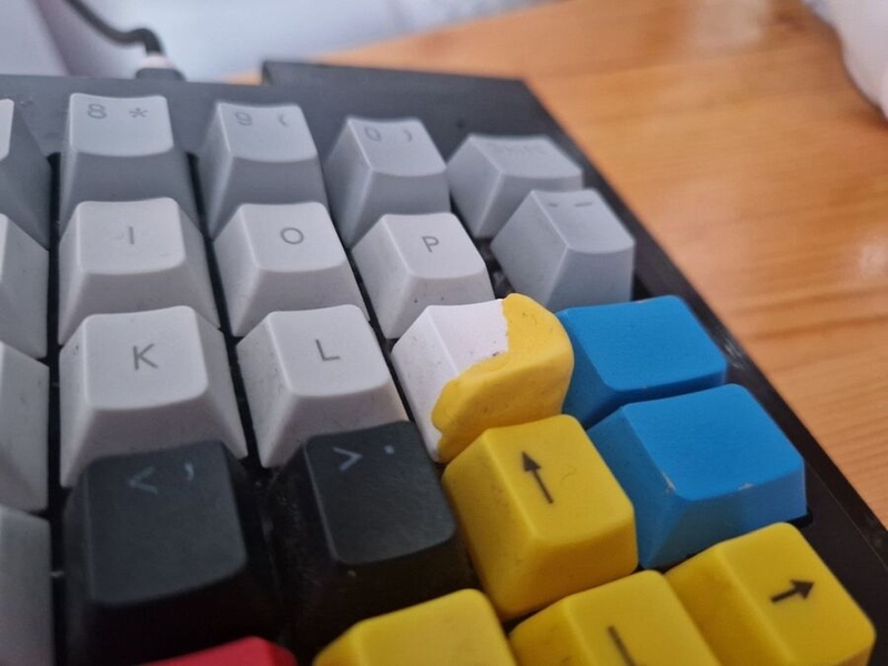 David Wake's homemade keycap-topper