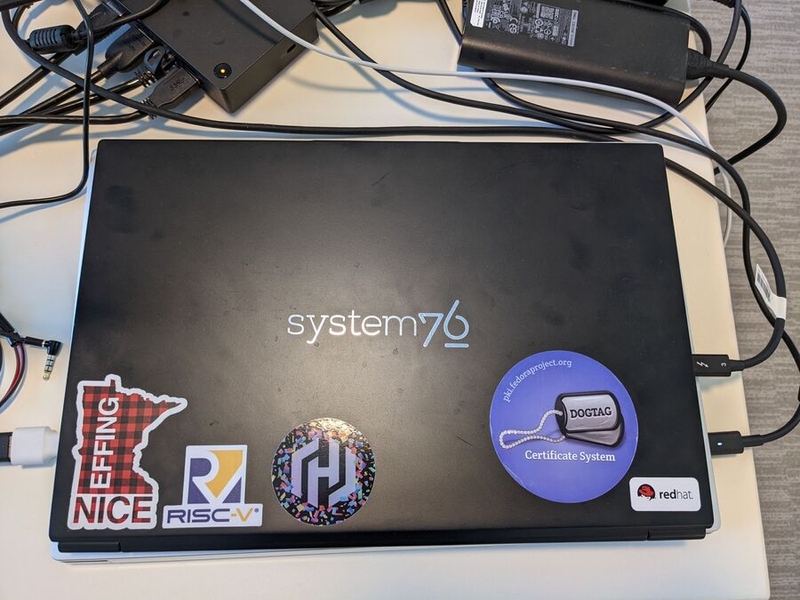 Alex Scheel's System76 laptop