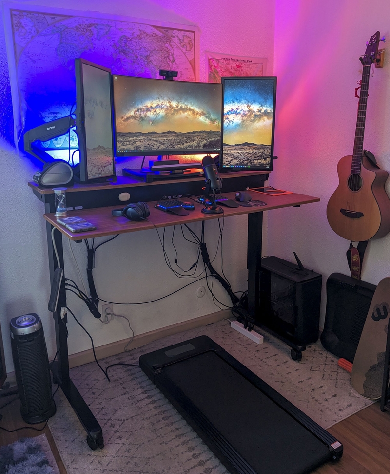 Oren Ben Joseph's setup with treadmill