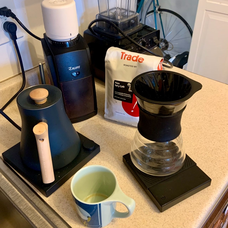 Jesse Bailey's coffee setup