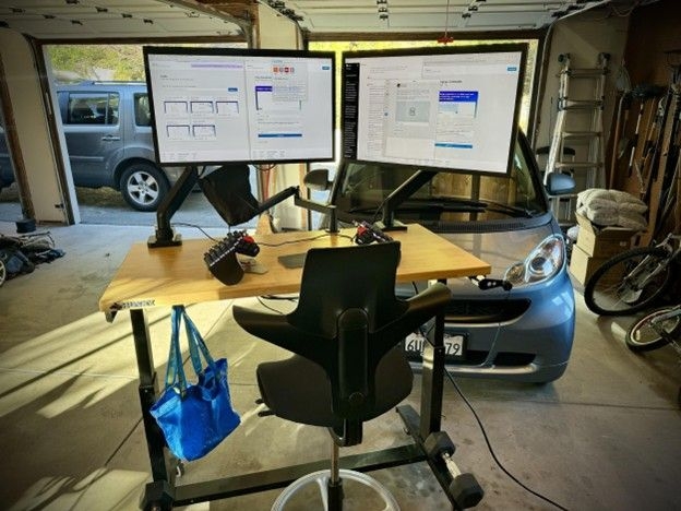 Brad Gessler's setup in the garage