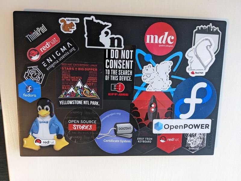 Alex Scheel's ThinkPad laptop