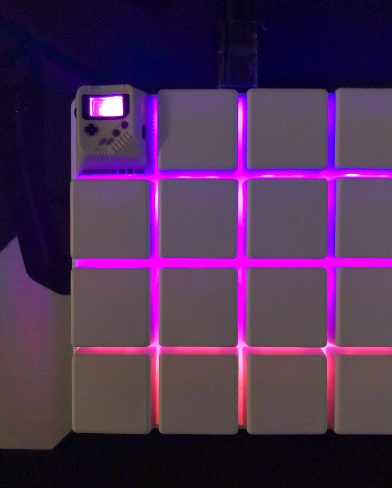 Wasim Salman's backlit keyboard with artisan keycap