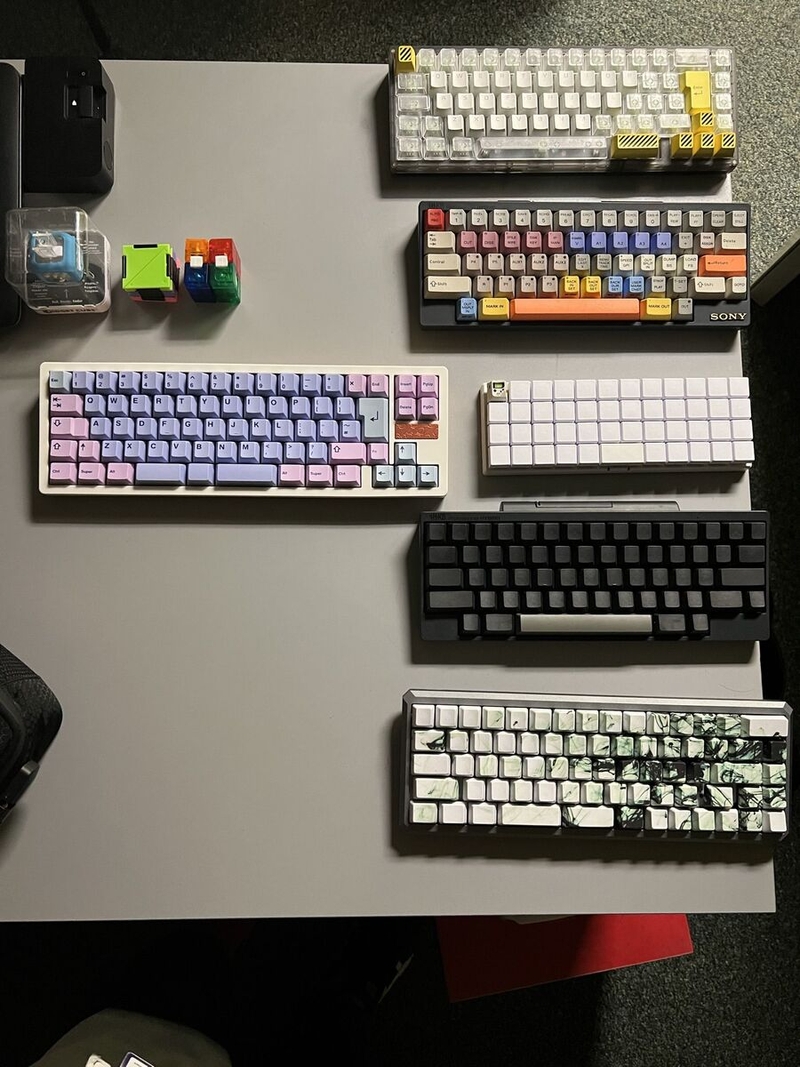 Part of Wasim Salman's keyboard collection