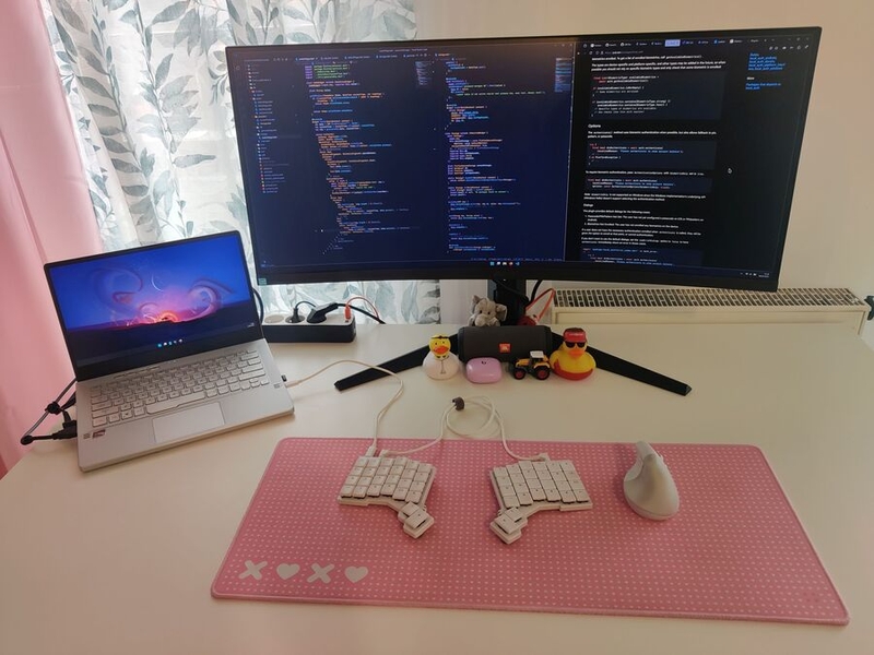 Magda Lipka's setup, up close