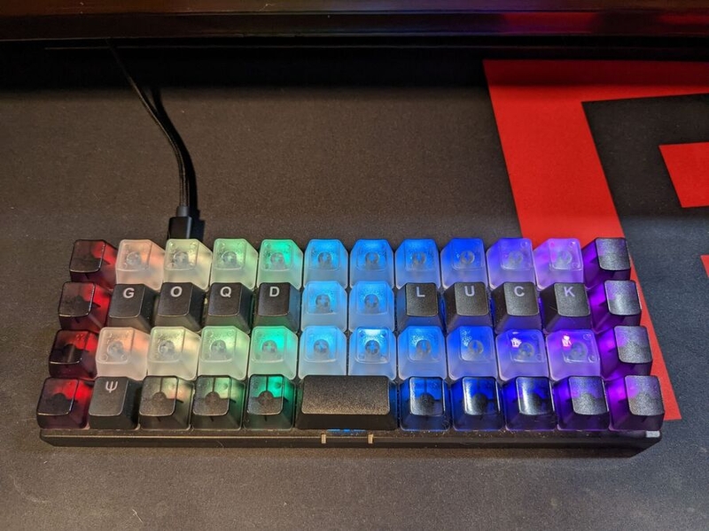 Notch Rhino's GOOD LUCK keyboard