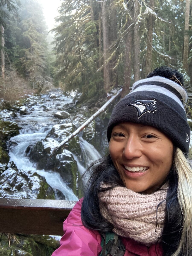 Vicky Enalen in Olympic National Park