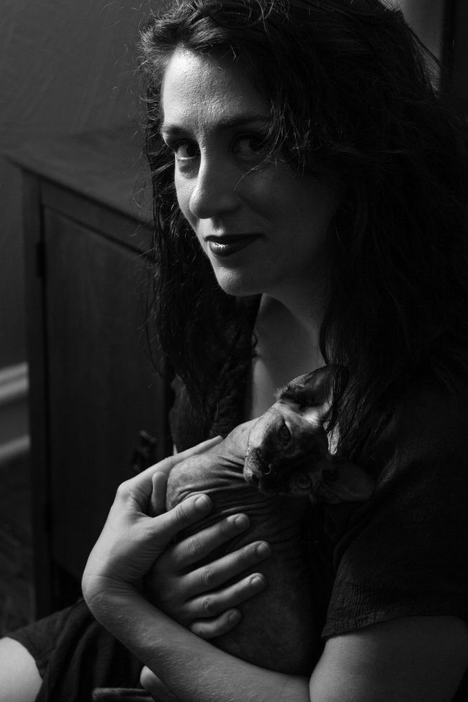 Aimee Kuzenski with kitty