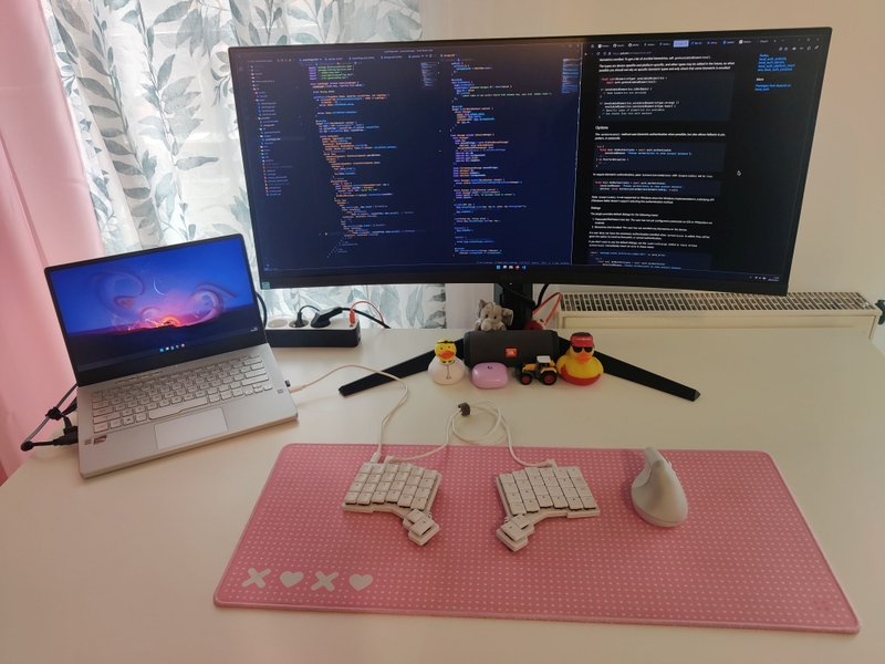 Magda Lipka's setup, up close