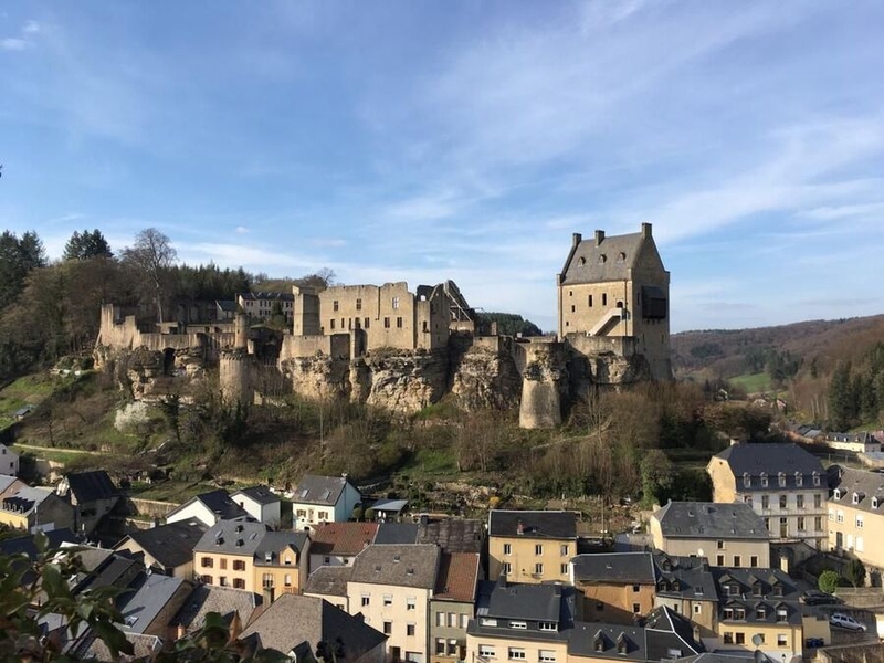 view of a castle in Luxembourg