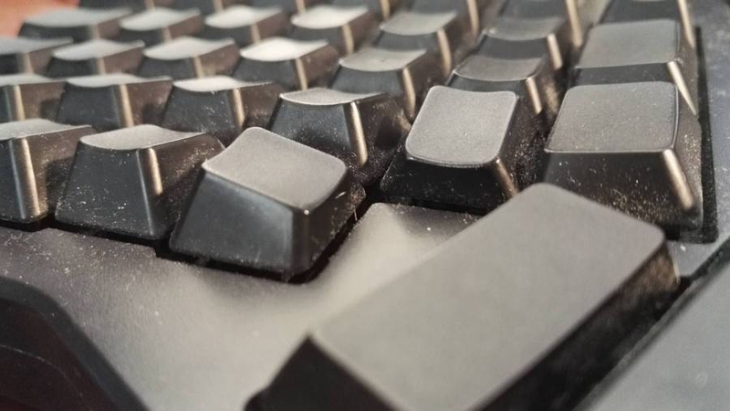 Rotated keycaps