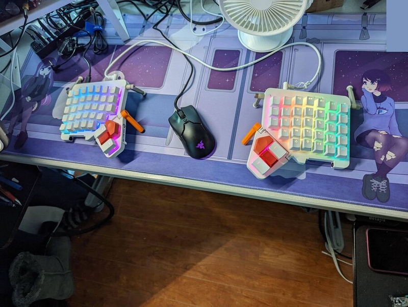 Megan Potter's keyboard with colors