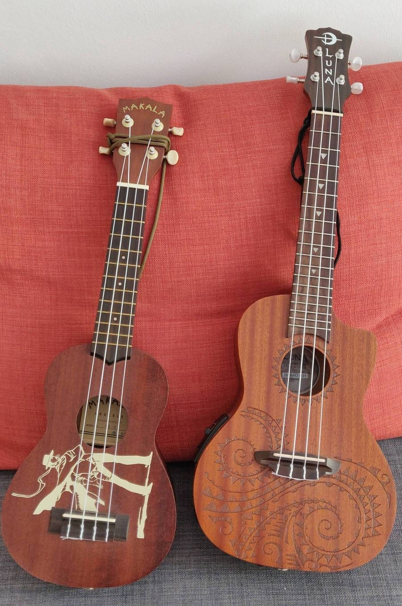 Drew McGee's ukeleles