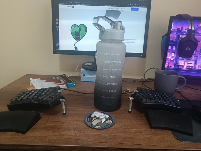 Arturo Cuya's with water bottle