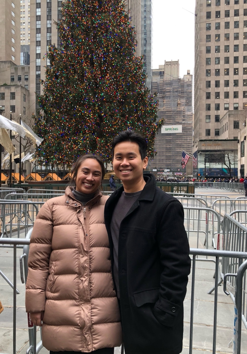 Quan Nguyen with his wife